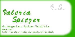 valeria spitzer business card